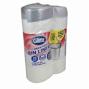 Glitz 27L Kitchen Bin Liner - 150 Pack