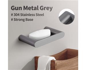 Gunmetal Grey Soap Dish Holder Tray Holder Stainless Steel Wall Mounted