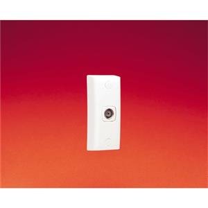 HPM 75 Ohm Surface Mounted Deep Plate Coax TV Outlet