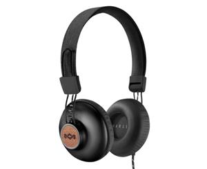 House of Marley EM-JH121-SB Positive Vibration 2 Headphones/Headband w/Mic Black