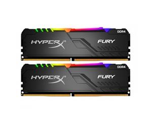 HyperX Fury RGB 16GB RAM (2 x 8GB) DDR4-3200MHz CL16 1.35V- Black HX432C16FB3AK2/16