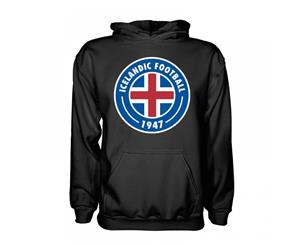 Iceland Core Logo Hoody (Black) - Kids