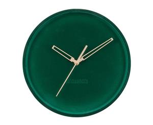 Karlsson Lush Velvet 30cm Wall Clock - Dark Green