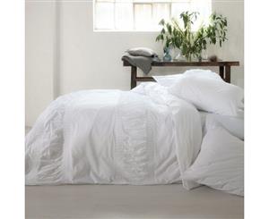 King Size - Simplicity White Quilt Cover Set from Gainsborough