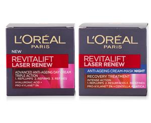 L'Oral Revitalift Laser Renew Anti-Ageing Day Cream & Night Mask 50mL