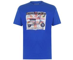 Lambretta Unisex Uni Tshirt Tee Top Short Sleeve Crew Neck - Deep Royal