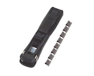 Marbig Medium Fast Clip Dispenser Paper Fastener w/ 8 Reusable 16mm Clips Binder