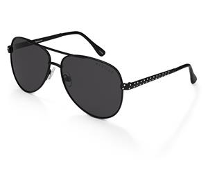 Mestige Women's Cadence Sunglasses w/ Swarovski Crystals - Black