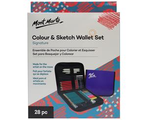 Mont Marte Signature Colour & Sketch Wallet Set 28pc