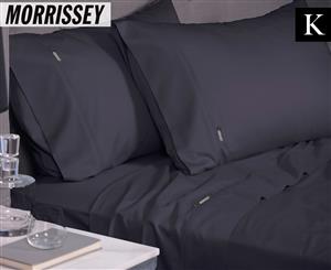 Morrissey Bamboo Luxe Cotton King Sheet Set - Charcoal