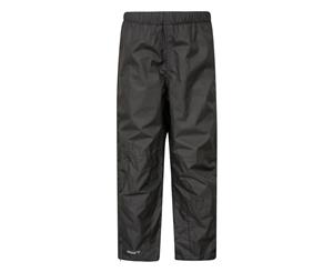 Mountain Warehouse Boys Breathable Overtrousers with Elasticated Waist - Black