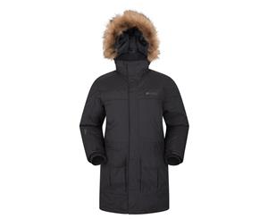 Mountain Warehouse Mens Waterproof Down Parka Jacket Winter Rain Coat - Charcoal