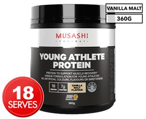Musashi Young Athlete Protein Powder Vanilla Malt 360g