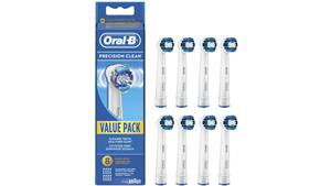 Oral B Precision Clean 8 Pack Electric Toothbrush Replacement Head