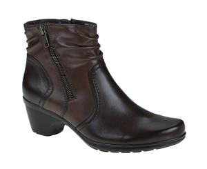 Planet Shoes Womens Mace Comfort Ankle Boots in Brown Leather Upper