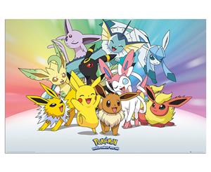 Pokemon Eevee Evolutions Poster - 61.5 x 91 cm - Officially Licensed