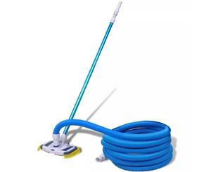 Pool Cleaning Tool with Telescopic Pole and Hose Vacuum Sweep Broom