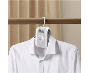 Portable Travel Electric Clothes Hanger Shoe Dryer Drying Rack Compact Folding Carry Bag