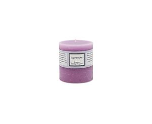 Premium 6.8cm x 7.2cm Lavender Essential Oil Scented Candle - Purple