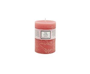 Premium 6.8cm x 9.5cm Rosewater Cream Essential Oil Scented Candle - Pink