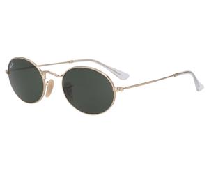 Ray-Ban Women's Oval RB3547 Sunglasses - Gold/Green