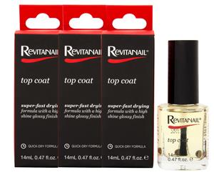 Revitanail Top Coat 3-Pack