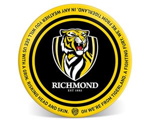 Richmond Tigers AFL Melamine Team Song 20cm Round Dinner Plate