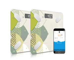 SOGA 2x Wireless Bluetooth Digital Body Fat Scale Bathroom Health Analyzer Weight