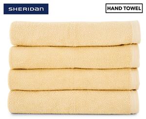 Sheridan Cotton Twist Hand Towel 4-Pack - Brulee
