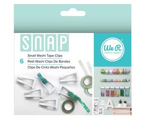 Snap Storage Washi Tape Clips 6/Pkg-Small