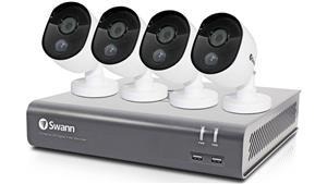 Swann DVR4-4580V 4 Channel Digital Video Recorder with 4 True Detect Bullet Camera