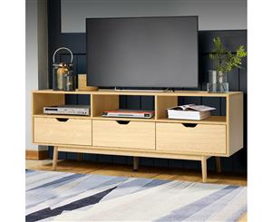 TV Cabinet Entertainment Unit Stand Storage Drawers Wooden Scandinavian