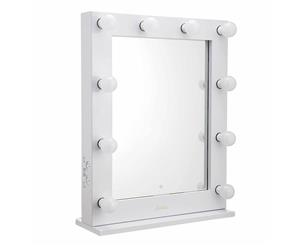The Alessandra - Glossy White LED Glamour Makeup Mirror