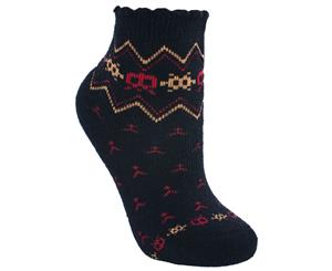Trespass Childrens/Kids Twitcher Patterned Socks (Black) - TP2757