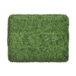 UN-REAL 100 x 75 x 25cm Artificial Hedge Cubed - English Box Leaf