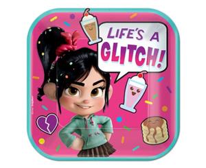 Wreck It Ralph Vanellope Lunch Plates Pack of 8