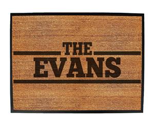 the surname evans - Funny Novelty Birthday doormat floor mat floormat