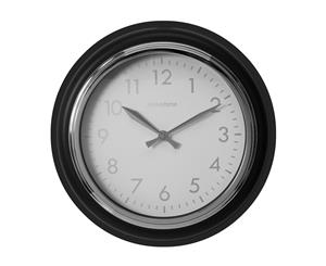 1pce 32cm Grey/Silver Wall Clock Hometime Home Decor Art Gift Box - Grey