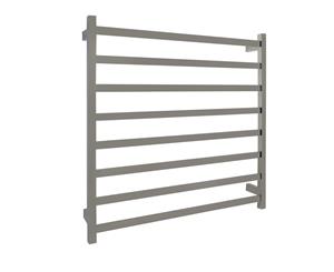AGUZZO EZY FIT Dual Wired Flat Tube Heated Towel Rail 90 x 92cm - Polished Stainless Steel