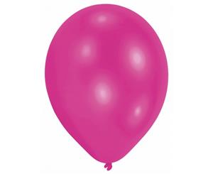 Amscan Plain Party Balloons (Pack Of 10) (10 Colours) (Magenta) - SG3996