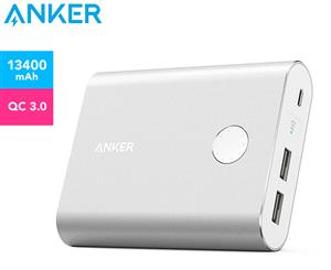 Anker Powercore+ 13400mAh Qualcomm 3.0 Power Bank - Silver