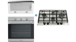 Ariston 600mm Gas Cooktop Cooking Package with Slide-Out Rangehood
