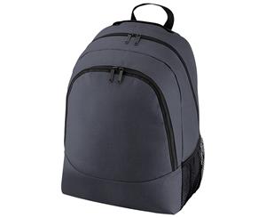 Bagbase Universal Multipurpose Backpack / Rucksack / Bag (18 Litres) (Pack Of 2) (Graphite) - BC4204