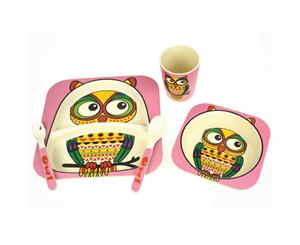 Bamboozoo Dinnerware Owl 5pce