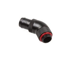 Bitspower Fitting 45 degree 1/4 Inch to 10mm ID - Carbon Black