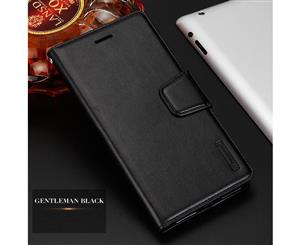 Black For Apple iPhone 7 -- Luxury Original Hanman Leather Wallet Flip Case Cover