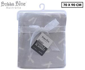 Bubba Blue 70x90cm Baby Cuddle Blanket - Grey