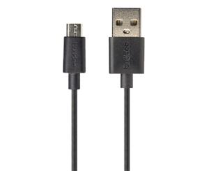 Buddee 1m Micro-USB Round Charge Sync Cable for HTC Samsung Sony Tablets Black