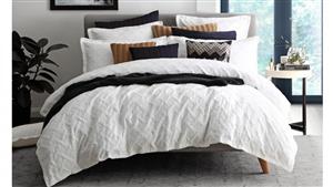 Chiswick White Quilt Cover Set - Super King