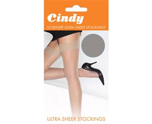 Cindy Womens/Ladies 10 Denier Ultra Sheer Stockings (1 Pair) (Diamond) - LW112